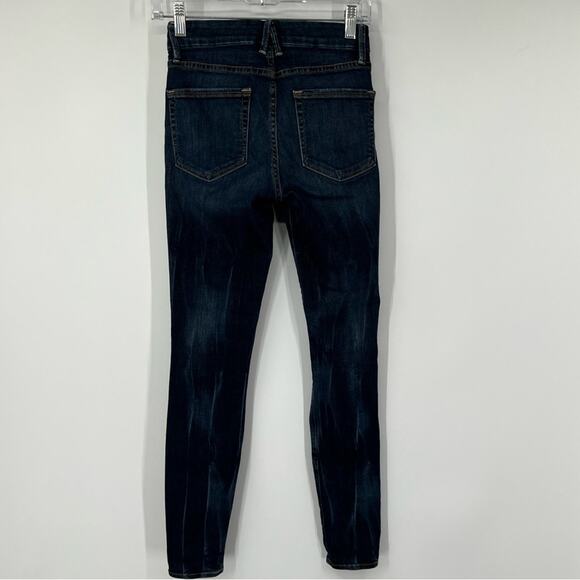 Good American Good Legs Mid-Rise Skinny Jeans Distressed - Picture 5 of 7